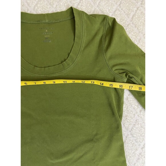 Preswick & Moore Women’s Lightweight Green Stretch Top  Size Petite Medium - Picture 14 of 14